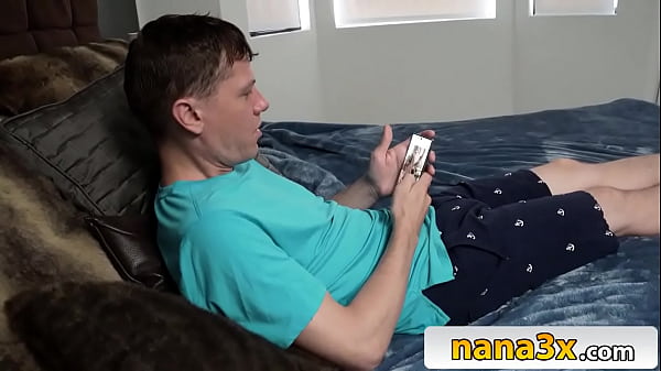 Big Tits Stepgrandmother Helping Him To Get Over The Break-Up