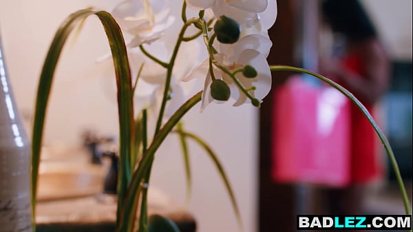 Ebony cougar and big tits mature MILF fuck each other with dildos