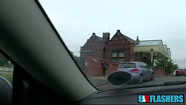 No Shame! British MILF Bonnie Rose Flashing and Pissing around town at UK-Flashers